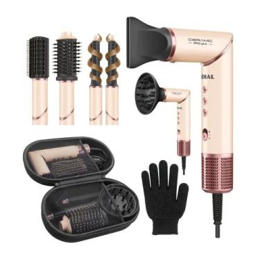 Imagem de Secador Multifuncional 5 em 1 Mondial Rosa Claro 1500W - SM-01-BLDC-CP