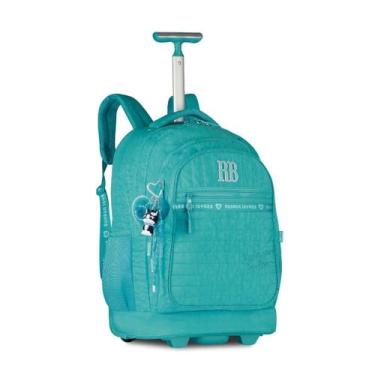 Imagem de Mochila Rebecca Bonbon Bolsa Escolar Feminina com Chaveiros, Verde