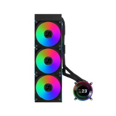 Imagem de Water cooler 360mm lian li hydroshift ii lcdc 360cl, display lcd, blac
