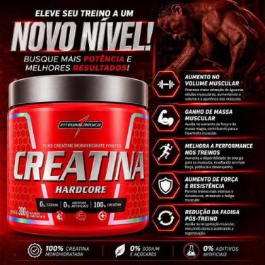 Imagem de Creatina Monohidratada 300g Pura Integralmédica - Suplemento para Aume
