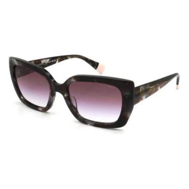 Imagem de Óculos De Sol Grazi Gz 4060 L731 55 19 140 Retangular Marrom-escuro Ta