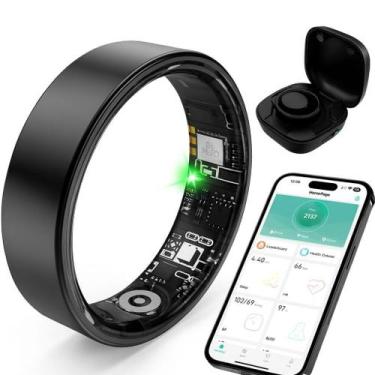 Imagem de Anel inteligente de titânio à prova dágua com Bluetooth, minimalista, 