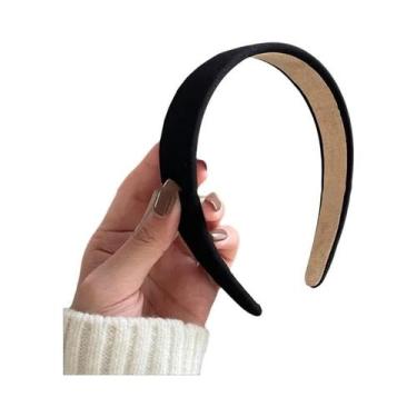 Imagem de Tiara Elegante Preta Com Aba Larga Para Mulheres, Design De Verão, Fai
