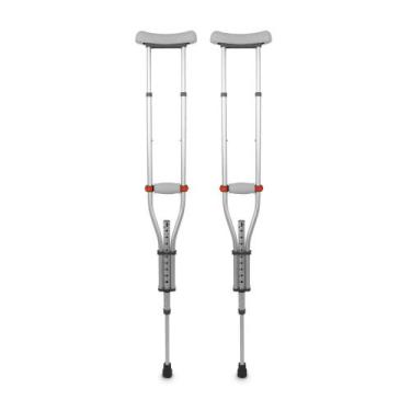 Imagem de Par de Muleta Axilar D7 Universal em Alumínio até 65 Kg (02 unidades) 