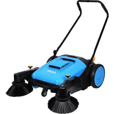 Imagem de Varredeira Manual Para Piso 3 Escovas 40l Azul Kala