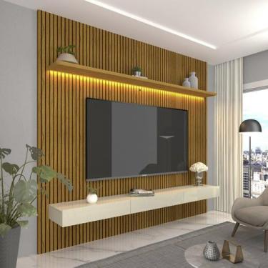 Imagem de Painel para TV até 90 Polegadas com LED 100% MDF 224CMX250CM Impressão