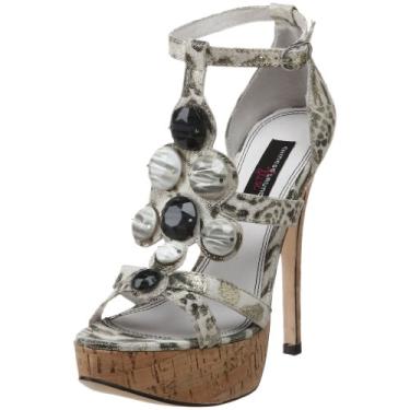 Imagem de Chinese Laundry R-MOOCHIE Jungle Feminino, Preto/branco, 5