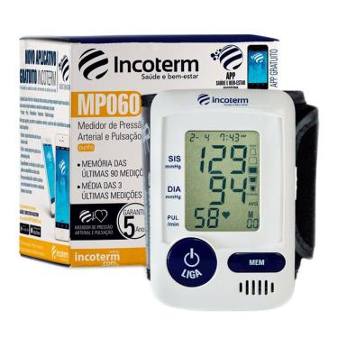 Imagem de Aparelho de Pressão Incoterm Automático Digital de Pulso MP060