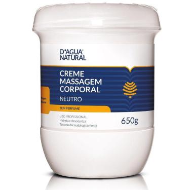 Imagem de Creme De Massagem Corporal Neutro D`água Natural 650g