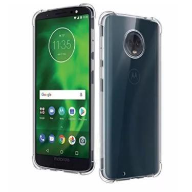 Imagem de Kit Capinha Silicone Antichoque + Pelicula Vidro Moto G6 Plus - XT1926