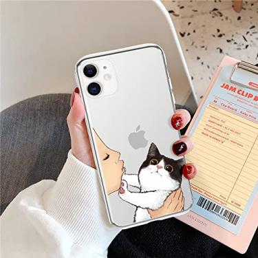 Imagem de Capa de telefone para iPhone 13 12 11 Pro Max X XR XS Max 7 8 6 6s Plus 12 13 Mini 5 5S SE2020 Soft TPU transparente tampa traseira, T6, para iPhone 5 5S SE