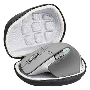 Imagem de co2crea Capa de viagem rígida de substituição para mouse sem fio Logitech MX Master 3/Master 2S Advanced (capa preta + branco interno)