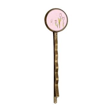 Imagem de Windmill Tulipa Casa Vegetação Planta Flor Retro Metal Hair Bobby Pin Headwear