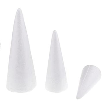 Imagem de Colaxi 3 15/20/25cm Cone Modelagem Espuma de Poliestireno Material Faça Você