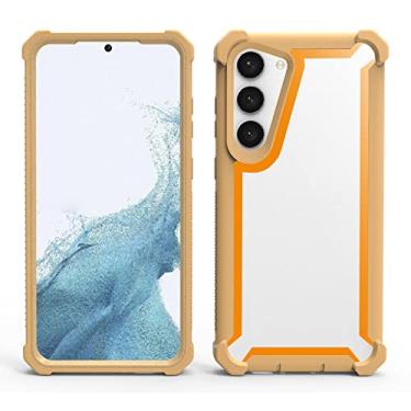 Imagem de KVIBEO Capa para Samsung Galaxy S23 Ultra/S23 Plus/S23, capa transparente com câmera protetora contra impacto, redução de choque, não amarela, antidigitais, anti-queda, 7, S23