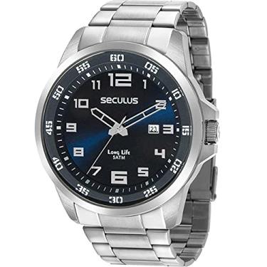 Imagem de Relógio Seculus Masculino Ref: 44011g0svna1 Casual Prateado