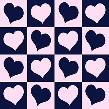 Imagem de Papel de Parede Coração Xadrez