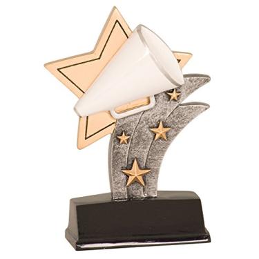 Imagem de Imprue Troféu esportivo de torcida de 13,8 cm, estilo 7 estrelas esportivas, medalhas esportivas, troféus do jogador com nome gravado personalizado