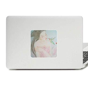 Imagem de Adesivo de vinil com pássaro estilo chinês aquarela vinil paster laptop decoração PC