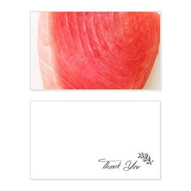 Imagem de Salmon Sashimi Carne Comida Textura Cartão de agradecimento Papel Aniversário Sashimi Agradecimento Casamento