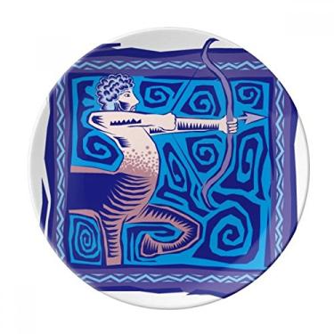 Imagem de Constellation Sagitário México Cultura Gravação Sobremesa Prato Decorativo Porcelana 20 cm Casa