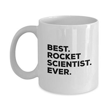 Imagem de Rocket Scientist Gifts – Caneca de café Best Rocket Scientist Ever – Presente divertido para cientistas de ciências – de formatura – Identificação de presente