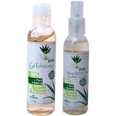 Imagem de Kit Aloe Vera Gel Hidratante Pos Depilação E Spray De Cabelo