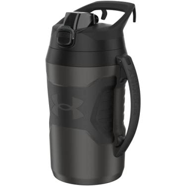 Imagem de Under Armour Garrafa de água de 1,8 litro isolada, garrafa de água isolada de 1,8 l com alça, jarro de água esportivo, gancho de cerca, resistente a vazamentos, para beisebol, futebol e mais