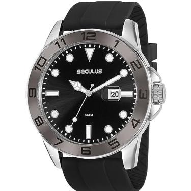 Imagem de Relógio Seculus Masculino Ref: 20882g0svnu2 Esportivo Prateado