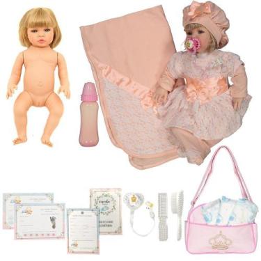 Boneca Bebe Reborn Menina Morena Barata 23 Acessorio De Luxo - Cegonha  Reborn Dolls - Boneca Reborn - Magazine Luiza