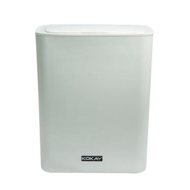 Imagem de Lixeira Sensor Automática Banheiro Cozinha Lixo Inteligente Branca KOKAY