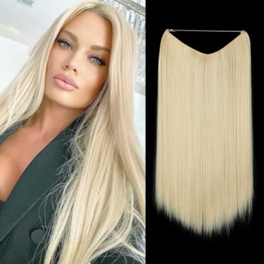 Imagem de Aplique de Cabelo Feminino Longo Liso Alongament Extensões de Cabelo para Mulheres (22, Modelo 03)