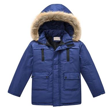 Imagem de Cobertores de menta para meninas bebês crianças meninas inverno casaco macio grosso quente com capuz menina recém-nascida (azul-marinho, 9-10 anos)