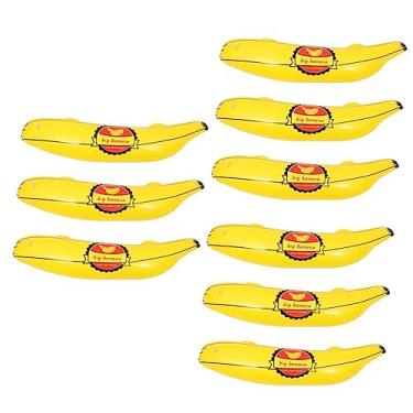 Imagem de Didiseaon 9 Peças Banana Inflável Balões De Mylar De Frutas Balão De Fruta Banana Flutua Balões De Frutas Flutuadores Adultos Decoração De Porta Pvc Sopro De Ar Bebê Piscina