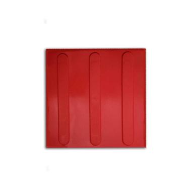 Imagem de Piso Tátil Direcional 10pçs PVC 25x25 - Deficientes Visuais