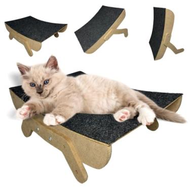 Imagem de Arranhador de Gatos Cama Rampa Para Gatos de Madeira Protetor de sofá