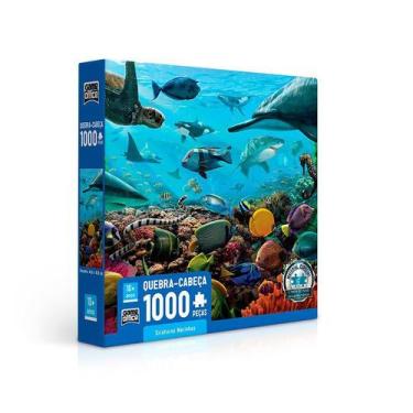 Imagem de Quebra - Cabeças De 1000 Peças - Criatura Marinhas - Toyster - Grow