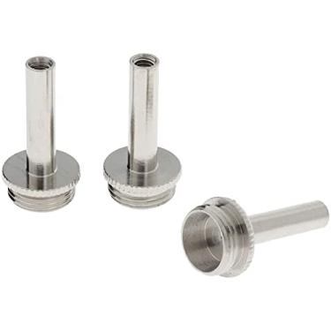 Imagem de Jiayouy 3 peças de haste de conexão de trompete de metal para substituição de trompete prata