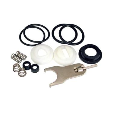 Imagem de Danco 88103 Kit de reparo para torneiras Delta/Peerless de manípulo único, pacote com 1, preto, branco, aço inoxidável