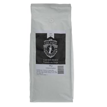 Imagem de Café Torrado Em Grãos Especial Gourmet Coffe Torra Premium 1kg Pacote - Barão do Rio Branco