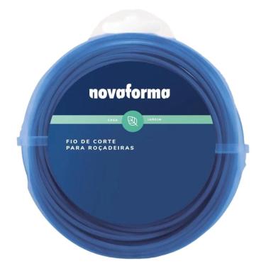 Imagem de Fio De Corte Para Roçadeira Redondo 2.6mm 50 Metros Nova Forma