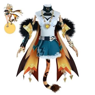 Imagem de Xilonen Cauda Cosplay Fantasia Roupas Genshin Role Playing Acessórios Conjunto Completo