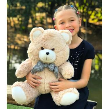 Imagem de urso de pelucia 40 cm presente dia das crianças antialergico