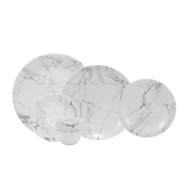 Imagem de Aparelho De Jantar 30 Peças Mármore Cinza Schmidt