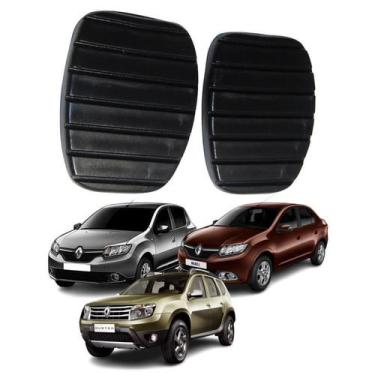 Imagem de Kit Capa Pedal Embreagem E Freio Duster Logan Sandero 14/ - Mil Pecas