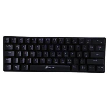 Imagem de Mini Teclado Mecanico Gamer LED Rainbow SWITCH Outemu RED ZIGGY Preto 