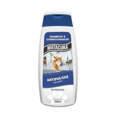 Imagem de Shampoo e Condicionador Antipulgas Matacura para Gatos 200ml