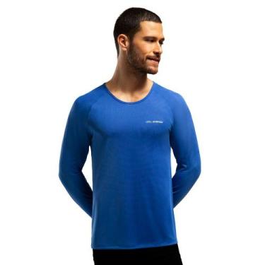 Imagem de Camiseta Runner Manga Longa 2.0 Olympikus Masculina, Azul, P