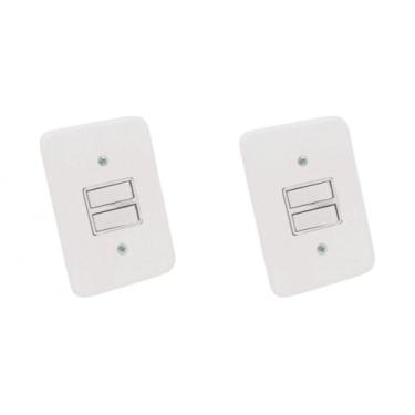 Imagem de Kit C/2 - Conjunto Radial Pollar 1901003 2 interruptores ...
