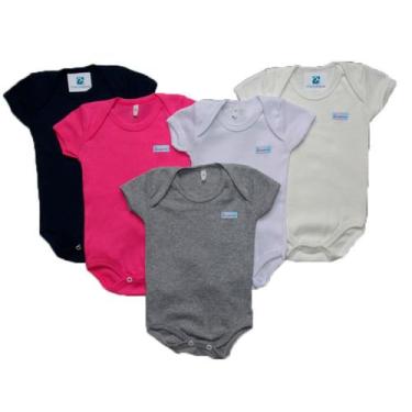 Imagem de Kit com 5 body manga curta Manabana  2020 agora, Menina, P - 3 a 6 Mes